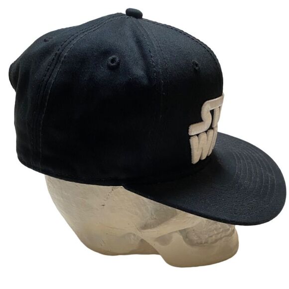 Star Wars Men’s Black Brim Graphic Design Embroidered Logo Snap Back Hat - Picture 3 of 9